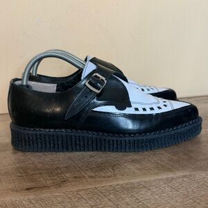 TUK Underground Black white Apollo Creeper shoes UK 7 or USA men’s 8 women’s 9